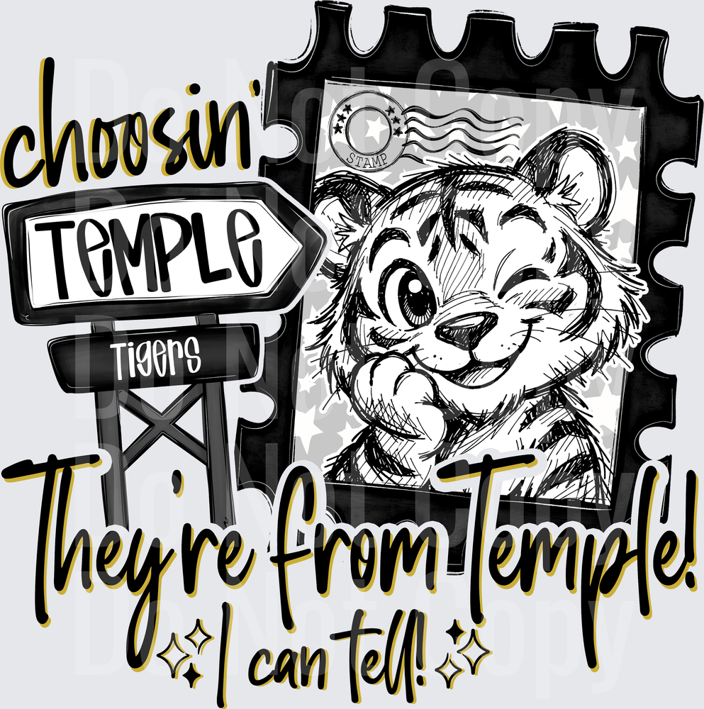 Choosin Temple Tigers (DTF)