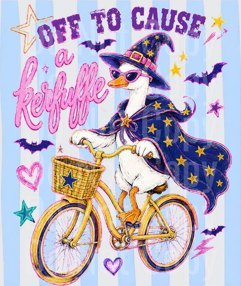 Off To Cause Witch Goose (DTF)