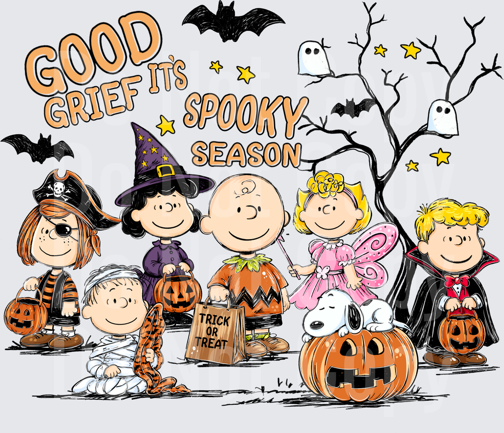Good Grief It's Spooky Season Halloween Gang (DTF)