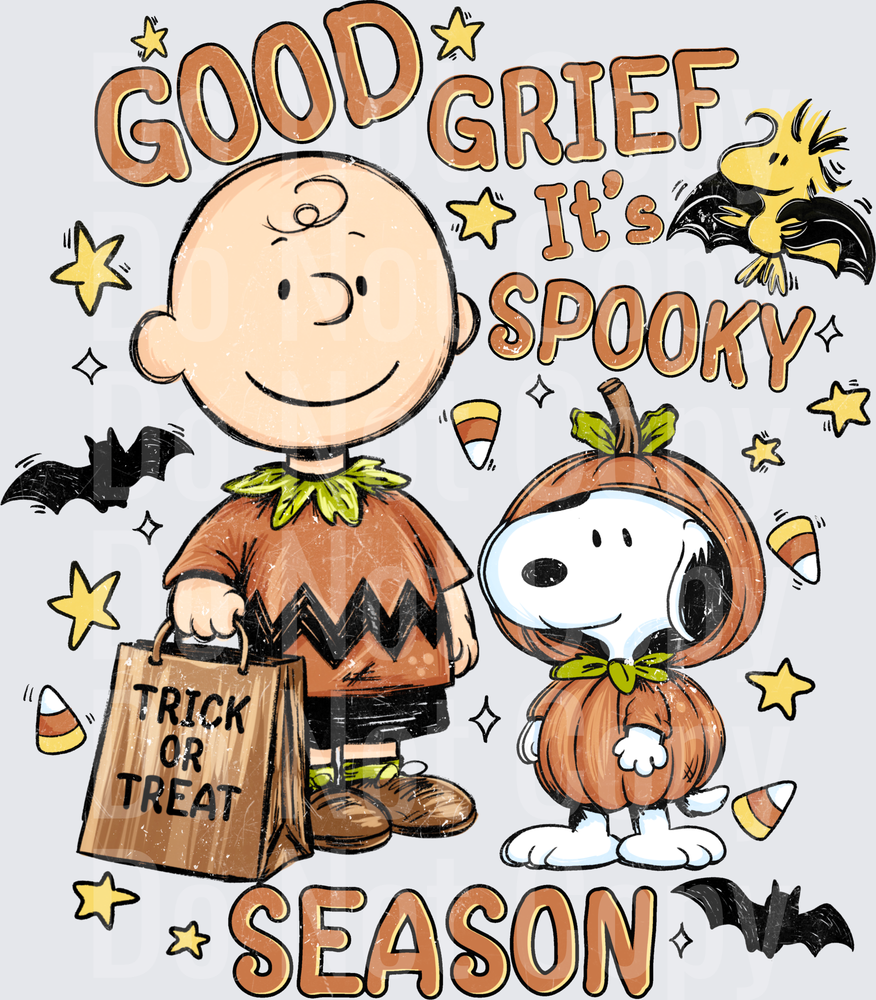 Good Grief It's Spooky Season Halloween Peanuts Gang (DTF)