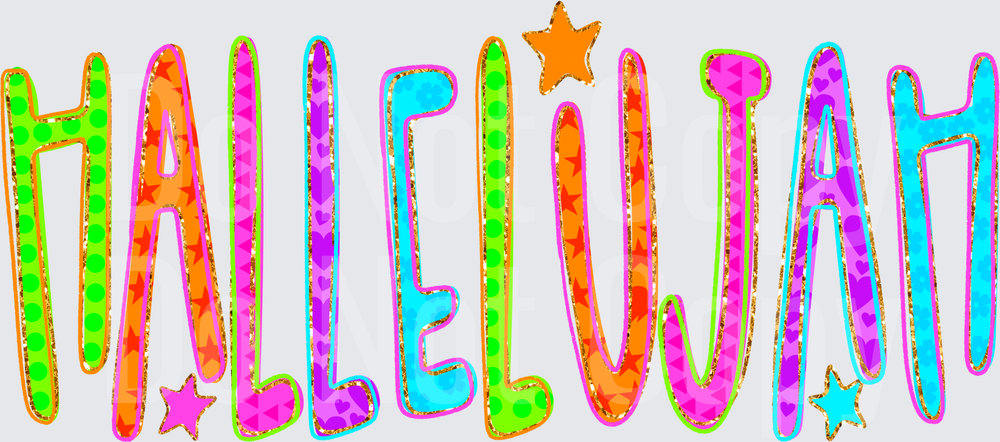 HALLELUJAH DOODLE (DTF)