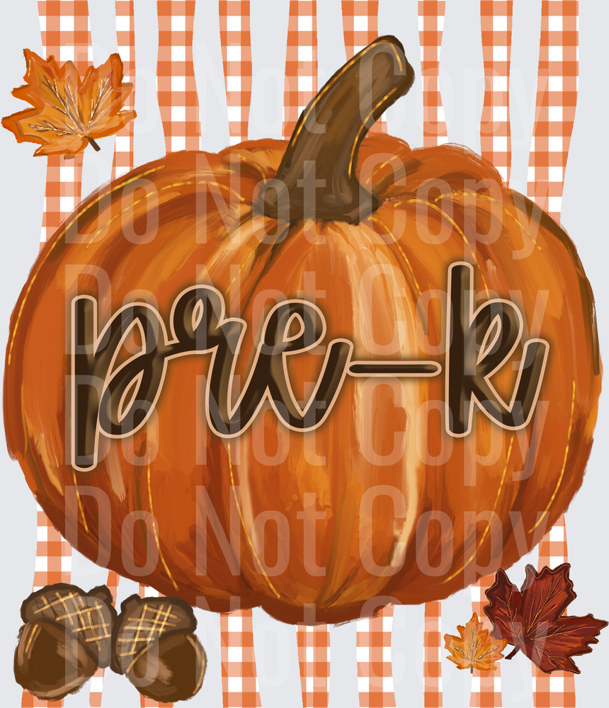 pre k pumpkin (DTF)