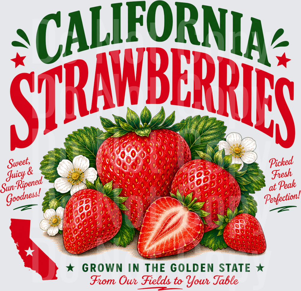 california strawberries  (DTF)