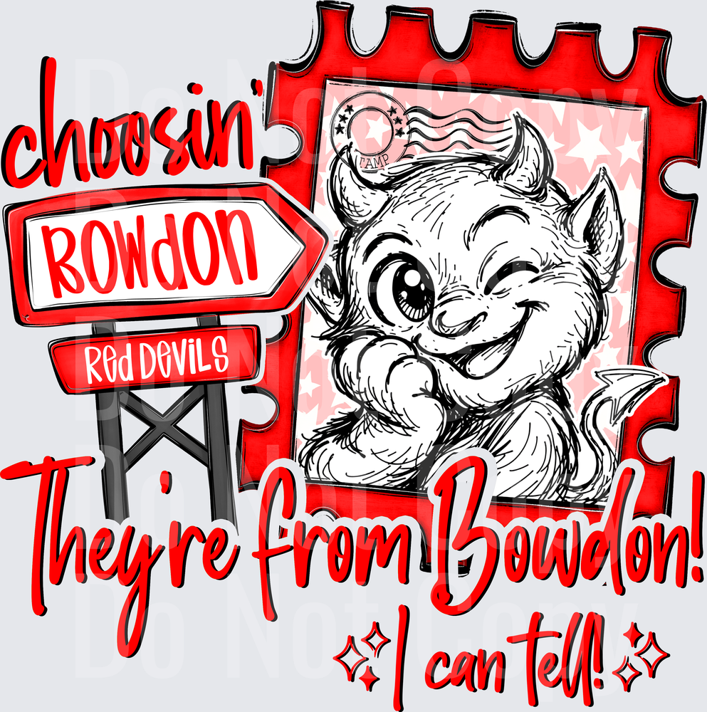 Choosin Bowdon Red Devils (DTF)