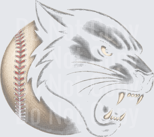 baseball halftone panther