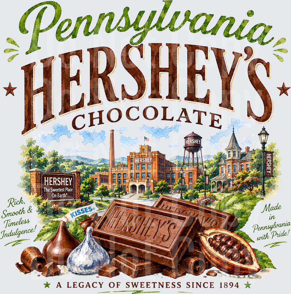 hershey PA watercolor  (DTF)