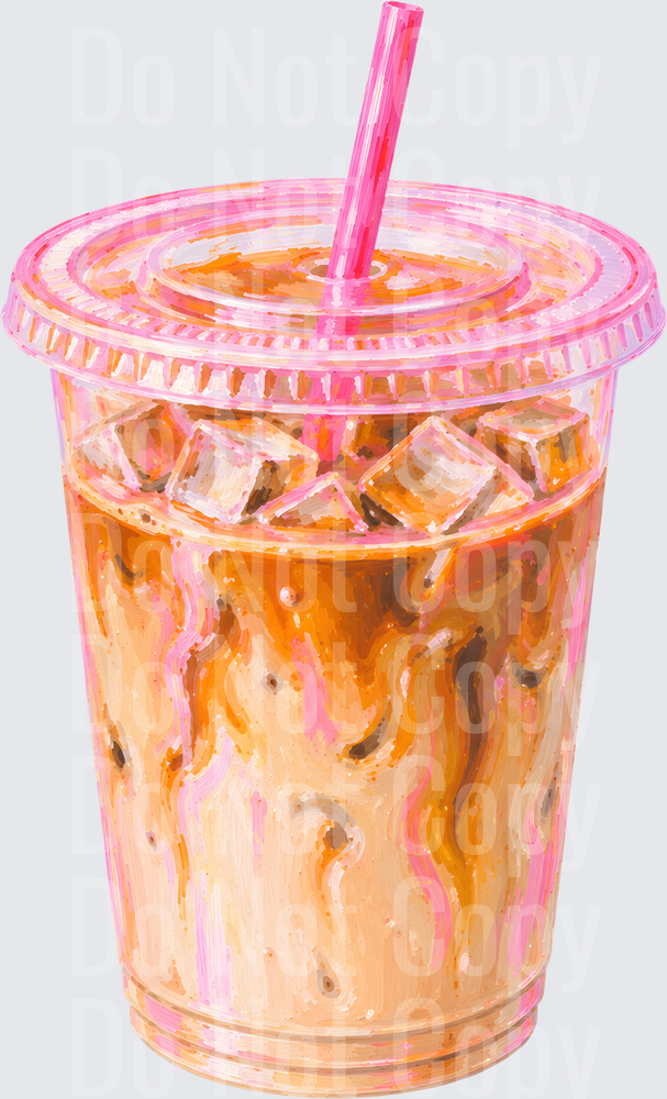 ICED COFFEE BRUSH PINK (DTF)