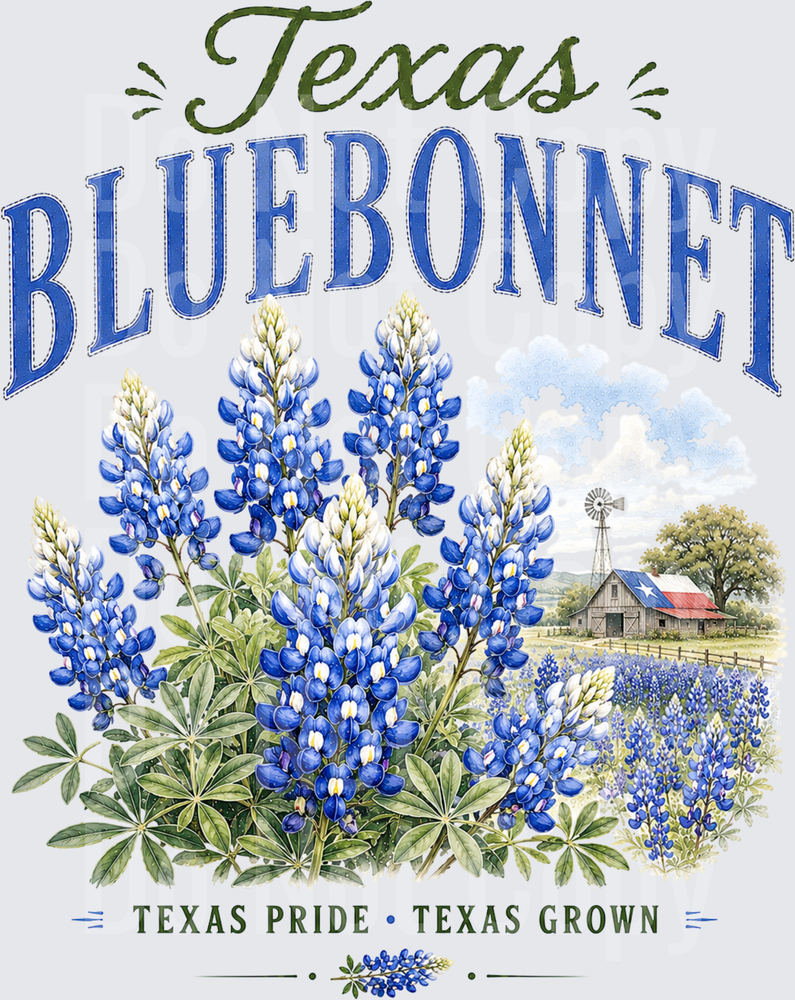 texas bluebonnet (DTF)