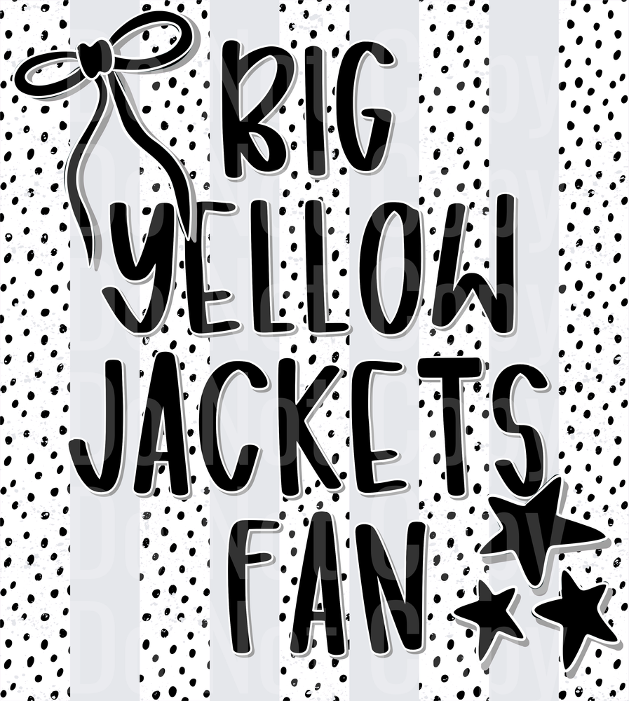 Big Yellow Jackets Fan (DTF)