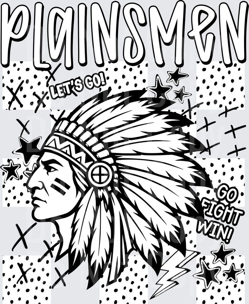 Plainsmen Dotties And Doodles (DTF)