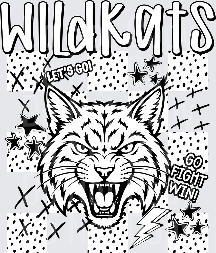 Wildkats Dotties And Doodles (DTF)