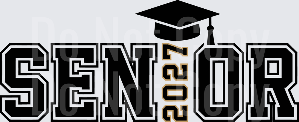 Senior 2024 Graduation Cap Design (DTF)