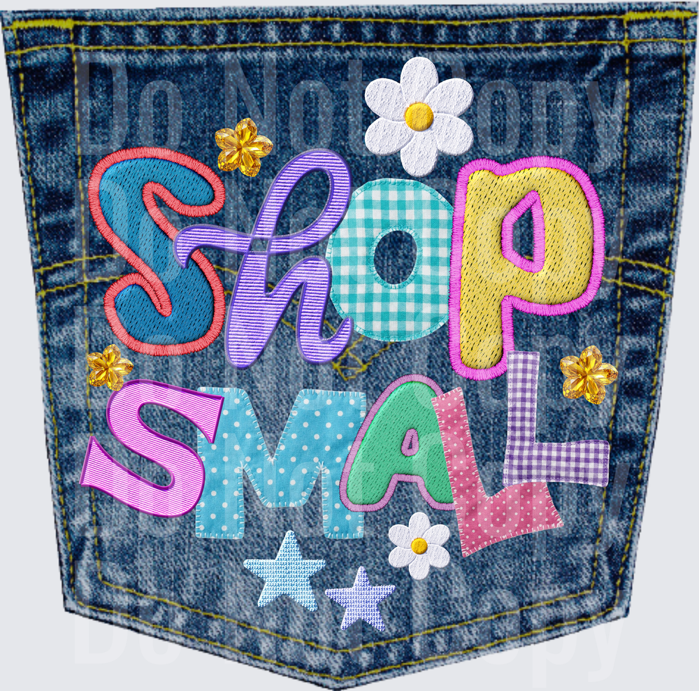 SHOP SMALL DENIM POCKET (DTF)