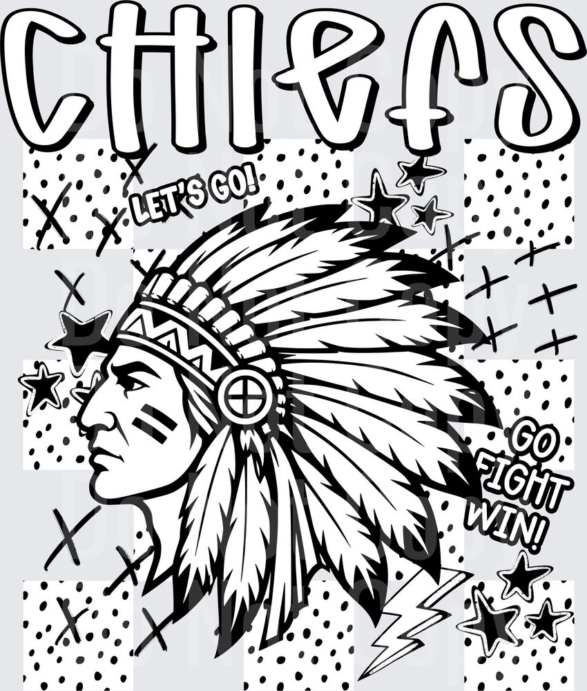 Chiefs Dotties And Doodles (DTF)