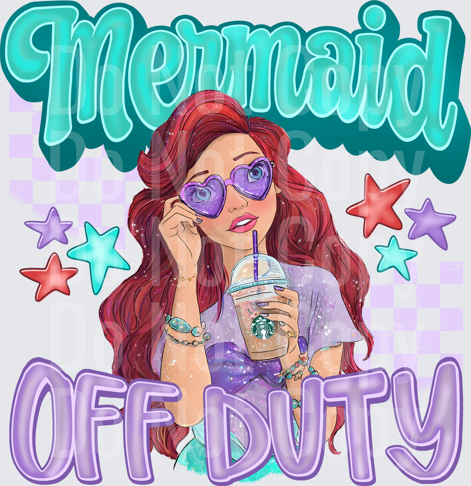 Mermaid Off Duty (DTF)