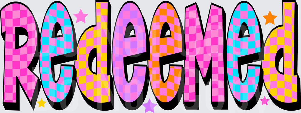 REDEEMED CHECKERED (DTF)