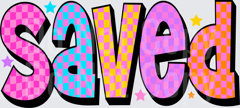 SAVED CHECKERED (DTF)