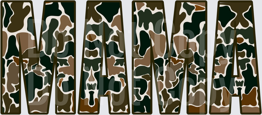 MILITIA Camouflage Pattern Letters - DTF