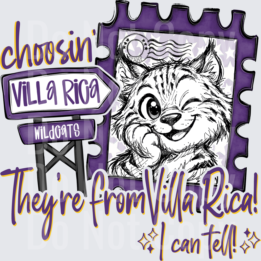 Choosin Villa Rica Wildcats (DTF)