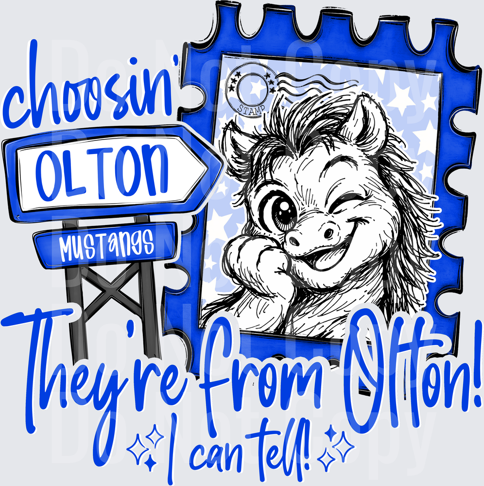 Choosin Olton Mustangs (DTF)