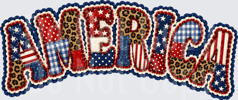 America Ruffles And Patchwork (DTF)