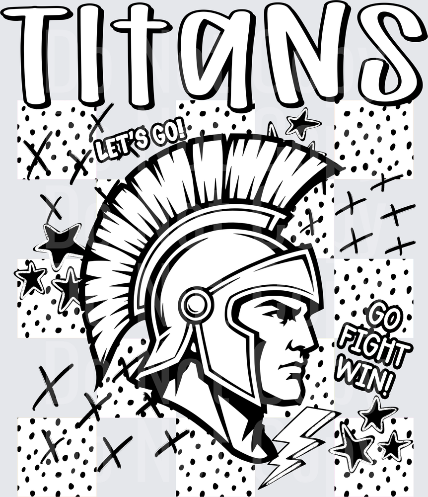 Titans Dotties And Doodles (DTF)