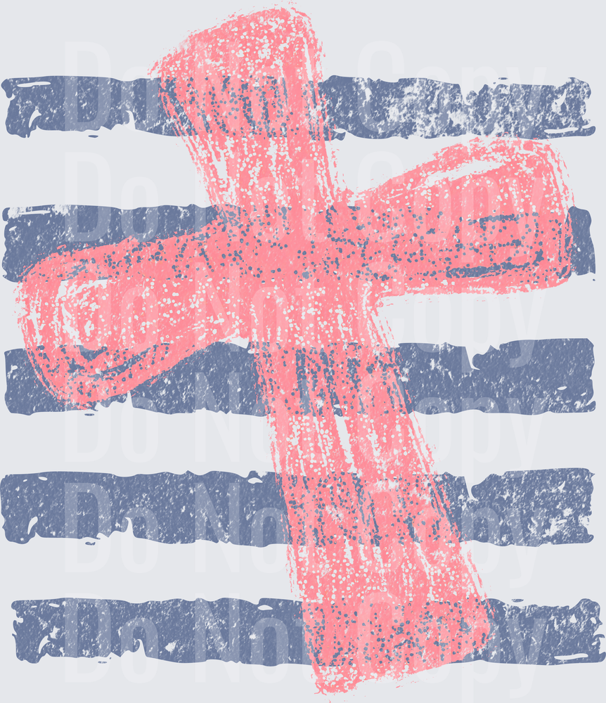 Distressed Cross Over Striped Background Design (DTF)