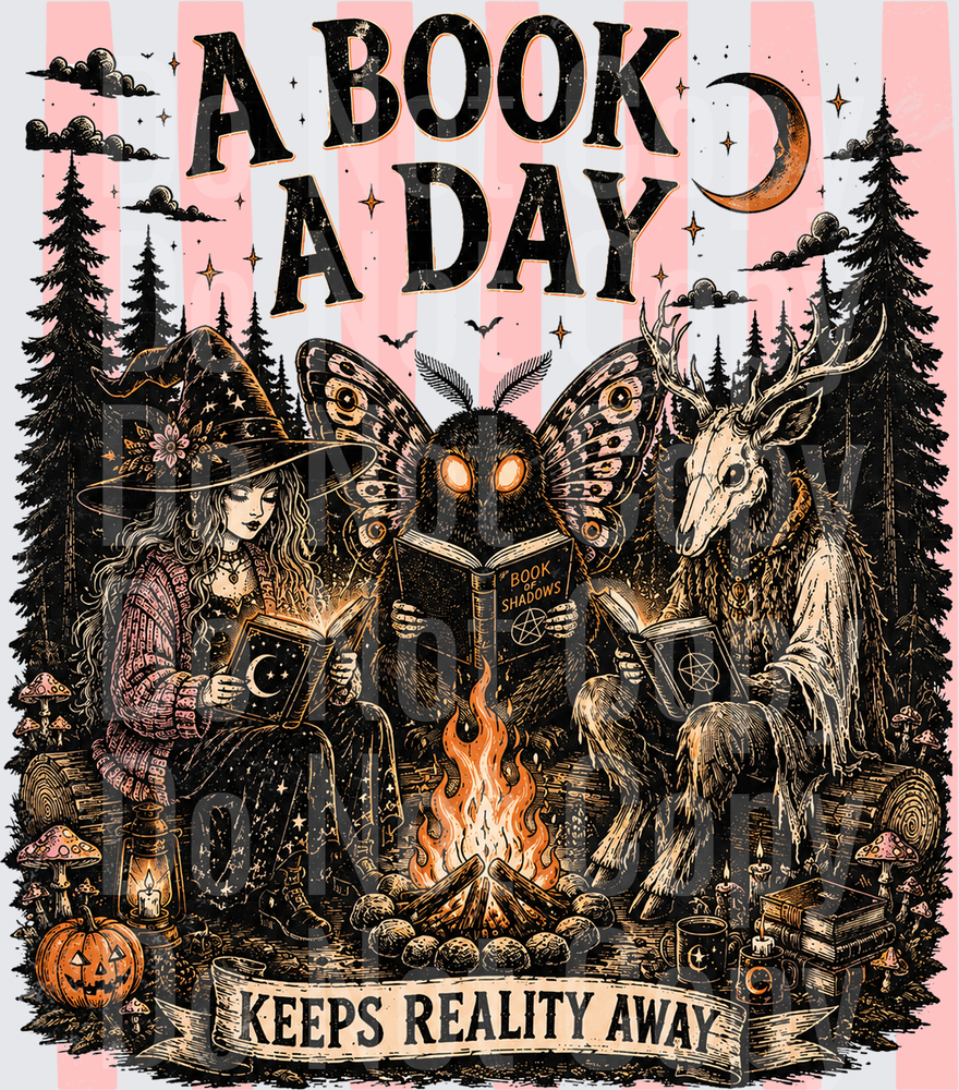 A Book A Day Keeps Reality Away Witch Reading (DTF)
