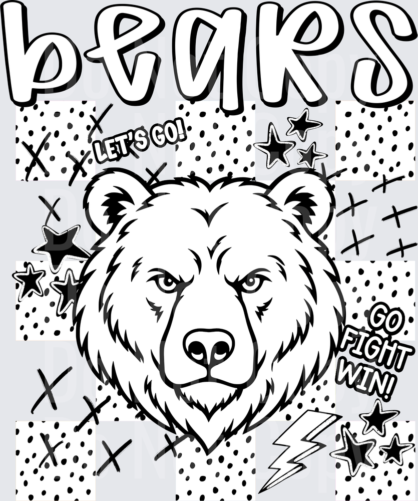 Bears Dotties And Doodles (DTF)